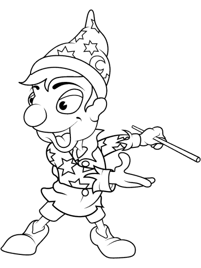 wizard coloring page