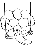 broccoli coloring page