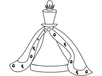 queen in chess boardgame coloring page