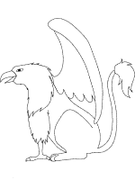 Griffin coloring page