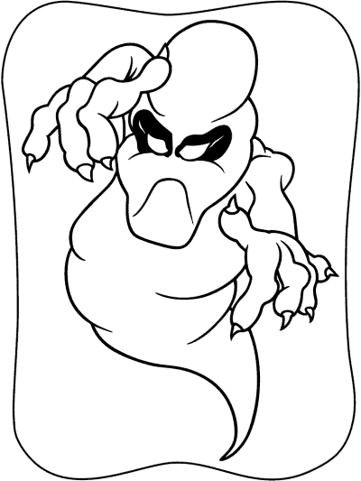 ghost coloring page