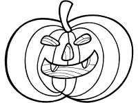 jack-o'-lantern coloring page