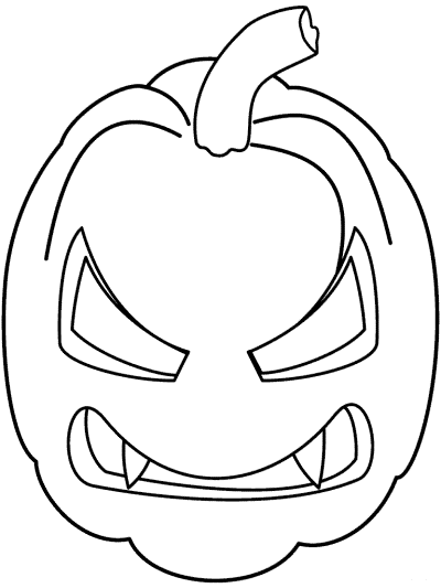 jack-o'-lantern coloring page