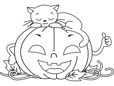 jack-o'-lantern coloring page