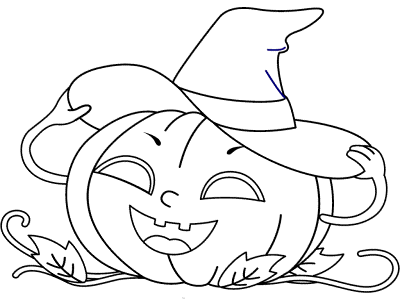 jack-o'-lantern coloring page