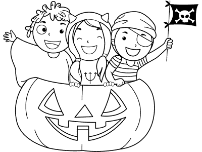 Jack-o'-lanterns Coloring Pages and Printable Activities Page 3