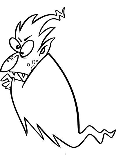 vampire coloring page