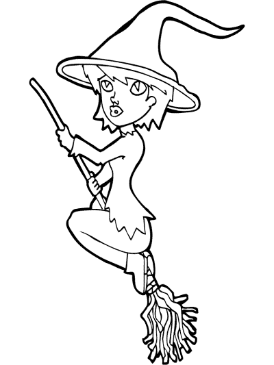 witch's brew coloring page