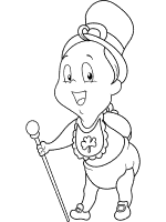 st. patrick's baby coloring page