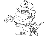 leprechaun coloring page