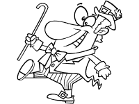 leprechaun coloring page