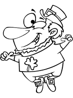 leprechaun coloring page