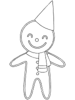 gingerbread man coloring page