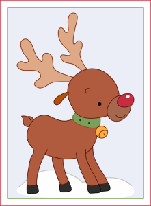 christmas poster rudolph the reindeer 