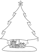 christmas tree coloring page