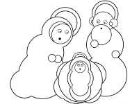 nativity of jesus  coloring page