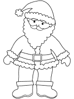 santa claus coloring page