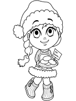 cookies for santa coloring page