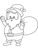 santa claus coloring page