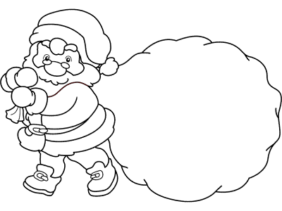 santa claus coloring page