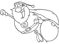 santa claus coloring page