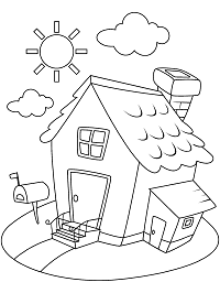 Houses Coloring Pages 2 - Homes, Dwellings, Buildings