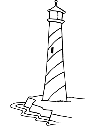 lighthouse coloring page