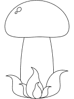 mushroom - toadstool  coloring page