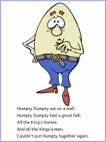 humpty dumpty color poster