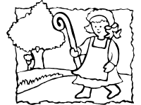 little bo-peep coloring page