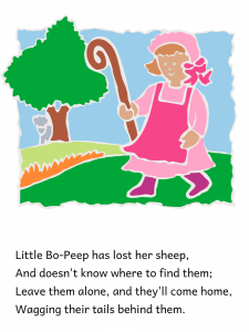 Little Bo-Peep Sheep Nursery Rhyme CraftsPreschool Lesson Plan Printable Activities