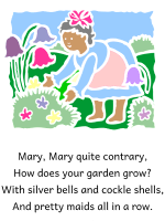 mary mary quite contrary nursery rhyme 