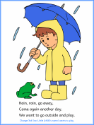 rain rain go away nursery rhyme activities