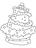 cake coloring page