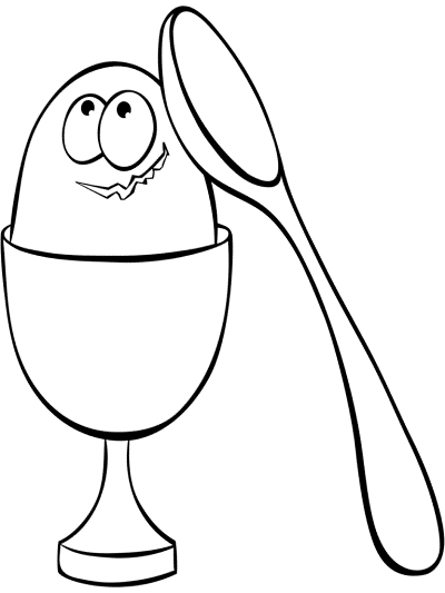 Eggs Coloring Pages and Printable Activities