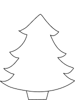 evergree conifer tree coloring page