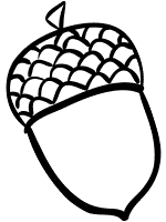 acorns coloring pages