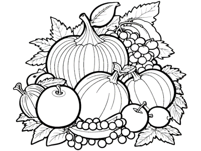 Autumn · Fall Season Coloring Pages · Nutrition