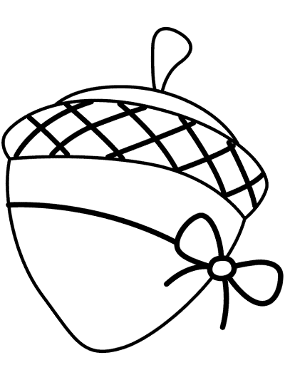 acorn coloring page