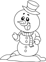 Snowman Coloring Pages and Printable Activities · P. 1