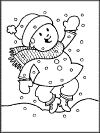 snow coloring pages