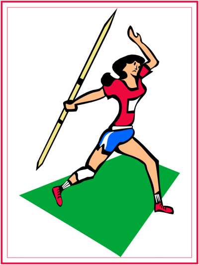 javelin throw coloring page