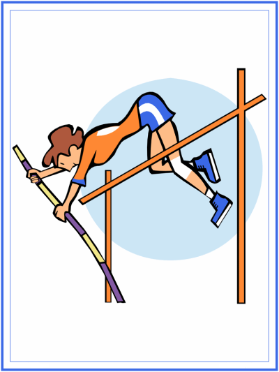 pole vault coloring page