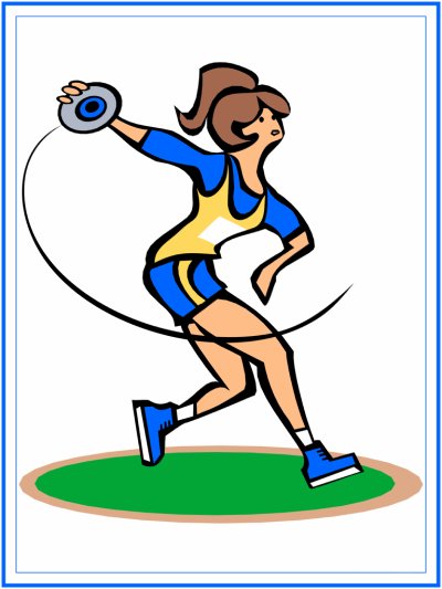 discus throw coloring page