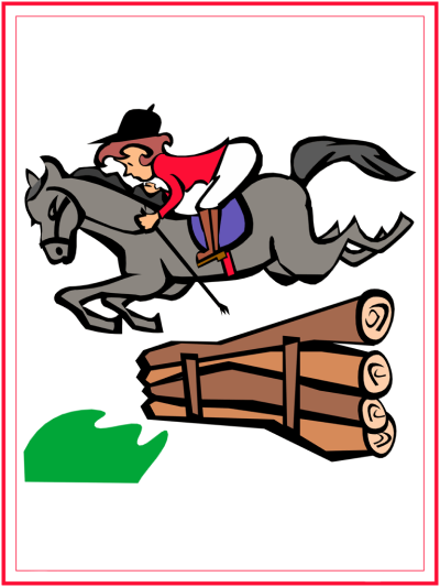 equestrian coloring page