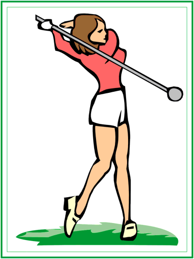 golf coloring page