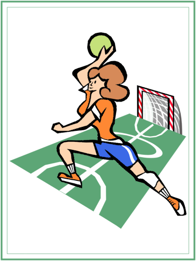 handball coloring page