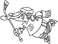 ice hockey coloring page