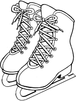 ice skates coloring page