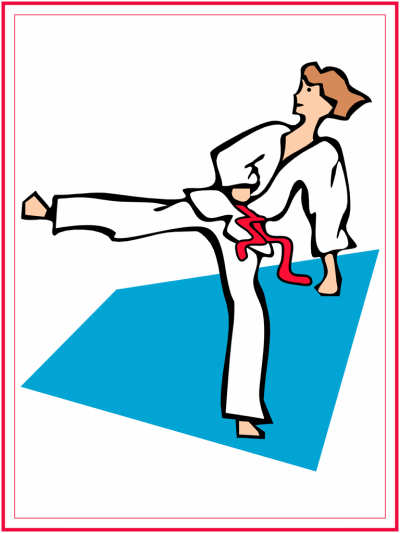 martial arts karate coloring page